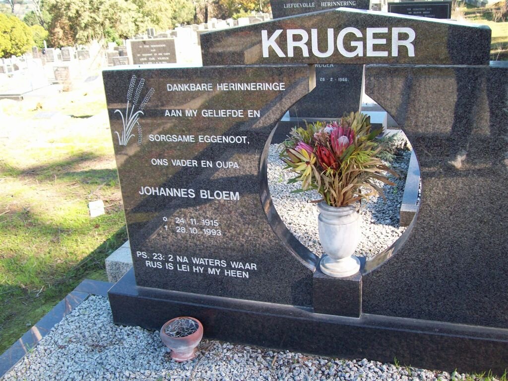 KRUGER Johannes Bloem 1915-1993