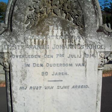 KRIGE Stephanus Johannes -1914