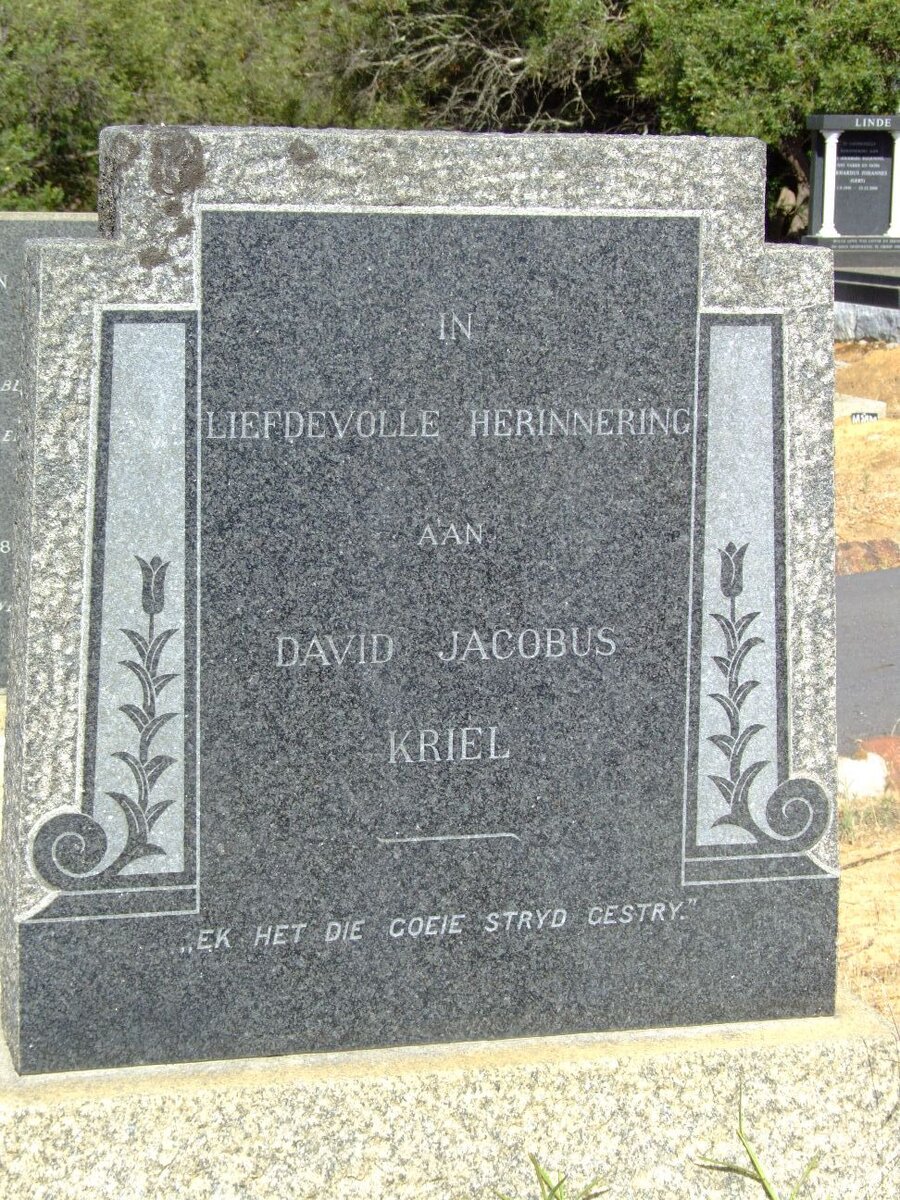 KRIEL David Jacobus