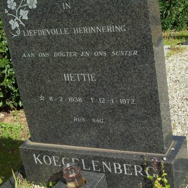 KOEGELENBERG Hettie 1938-1972