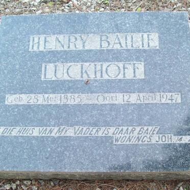 LUCKHOFF Henry Bailie 1885-1947