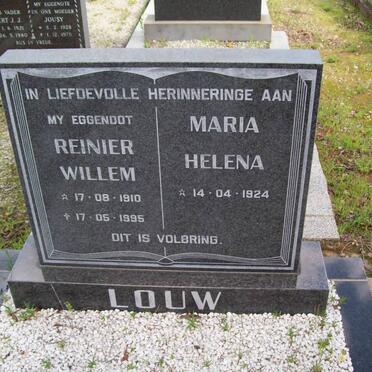 LOUW Reinier Willem 1910-1995 &amp; Maria Helena 1924-
