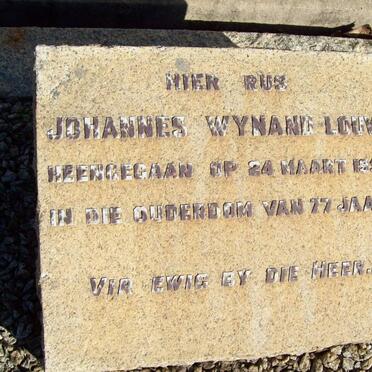 LOUW Johannes Wynand -1951