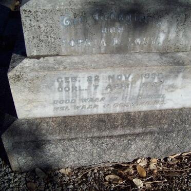 LOUW Sophia D. 1898-1927