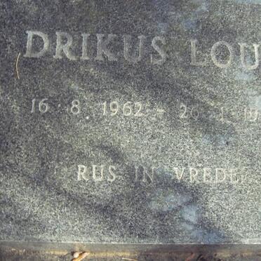 LOUW Drikus 1962-1989