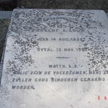 LOUW Roelof A. 1826-1901