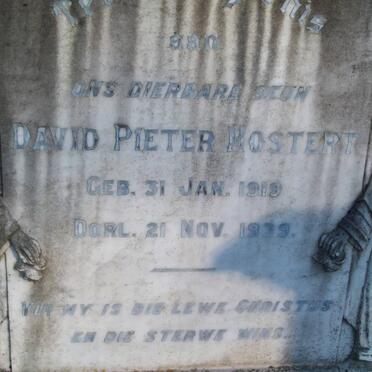 MOSTERT David Pieter 1919-1939