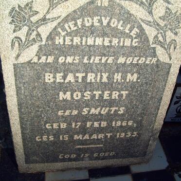 MOSTERT Beatrix H.M. 1866-1933