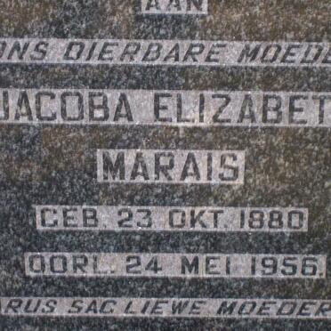 MARAIS Jacoba Elizabeth 1880-1956