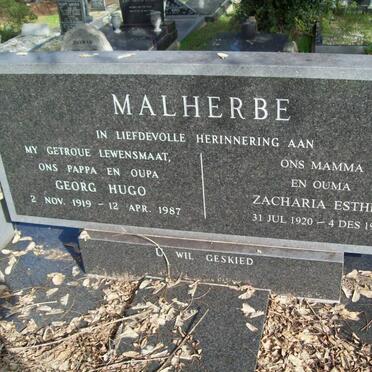MALHERBE Georg Hugo 1919-1987 &amp; Zacharia Esther 1920-1999