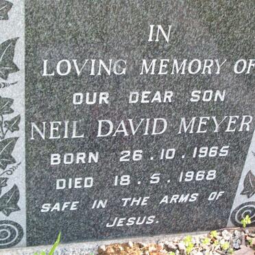 MEYER Neil David 1965-1968