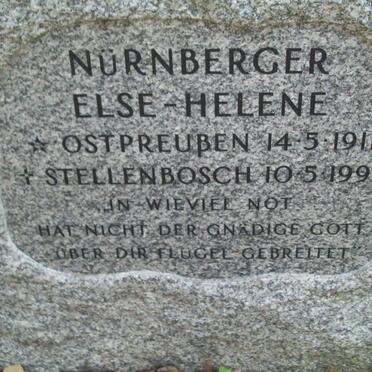 NüRNBERGER Else-Helene 1911-1992