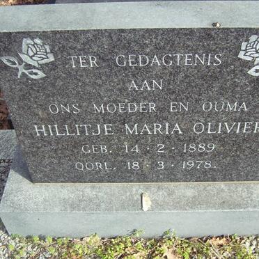 OLIVIER Hillitje Maria 1889-1978
