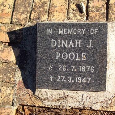 POOLE Dinah J. 1876-1947