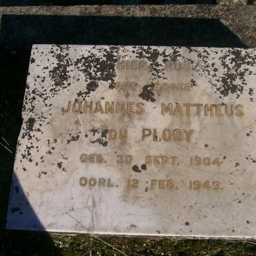 PLOOY Johannes Mattheus, du 1904-1949