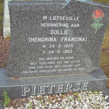 PIETERSE Hendrina Francina 1925-1993
