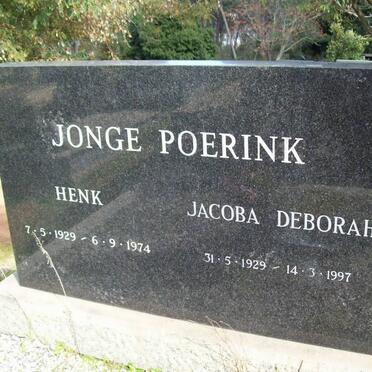 POERINK Henk, Jonge 1929-1974 &amp; Jacoba Deborah 1929-1997