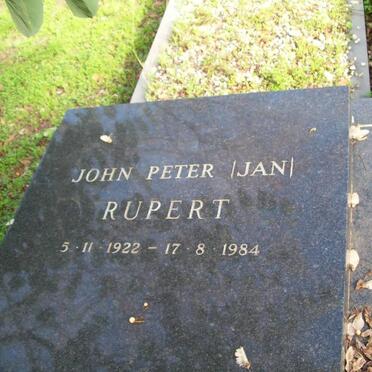 RUPERT John Peter 1922-1984