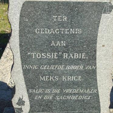 RABIE Tossie