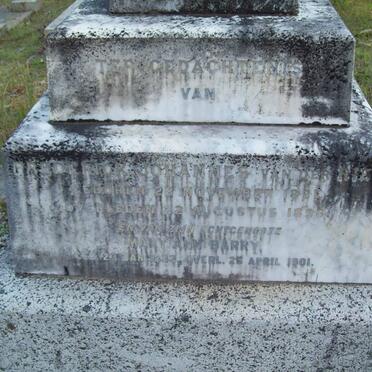 RIET Frederick Johannes, van der 1881-1896 &amp; Mary Ann BARRY 1833-1901