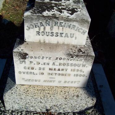 ROUSSEAU Johan Heinrich 1894-1900