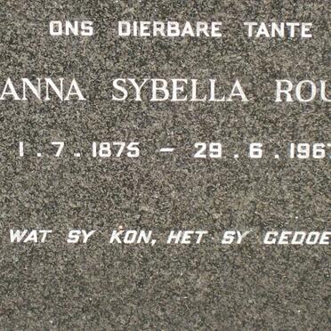 ROUX Anna Sybella 1875-1967