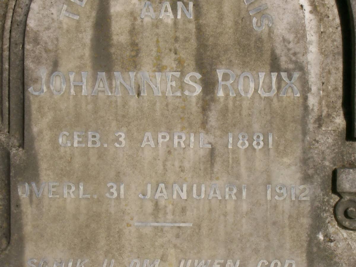 ROUX Johannes 1881-1912