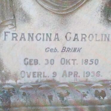 ROUX Francina Carolina nee BRINK 1850-1936