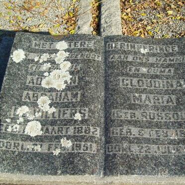ROUX Adriaan Abraham de Villiers 1882-1951 &amp; Gloudina Maria ROSSOUW 1898-19?8