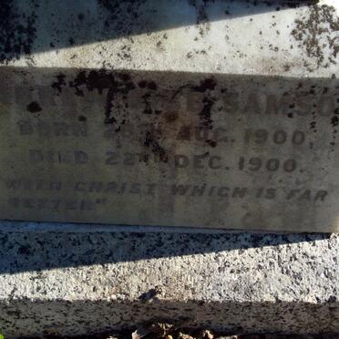 SAMSON Andrew 1900-1900