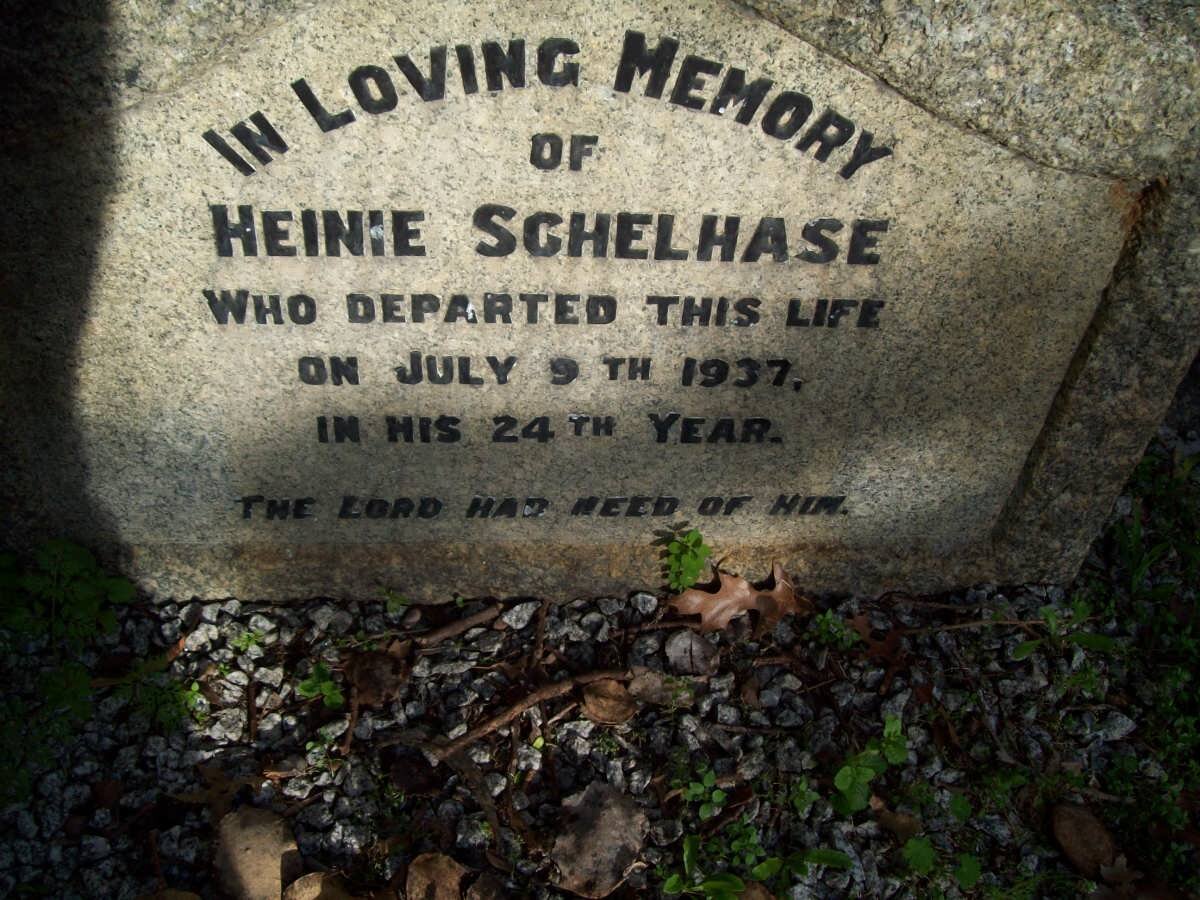 SCHELHASE Heinie -1937