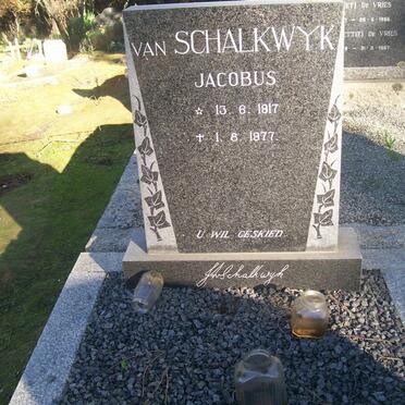SCHALKWYK Jacobus, van 1917-1977