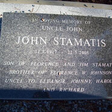 STAMATIS John 1917-2006