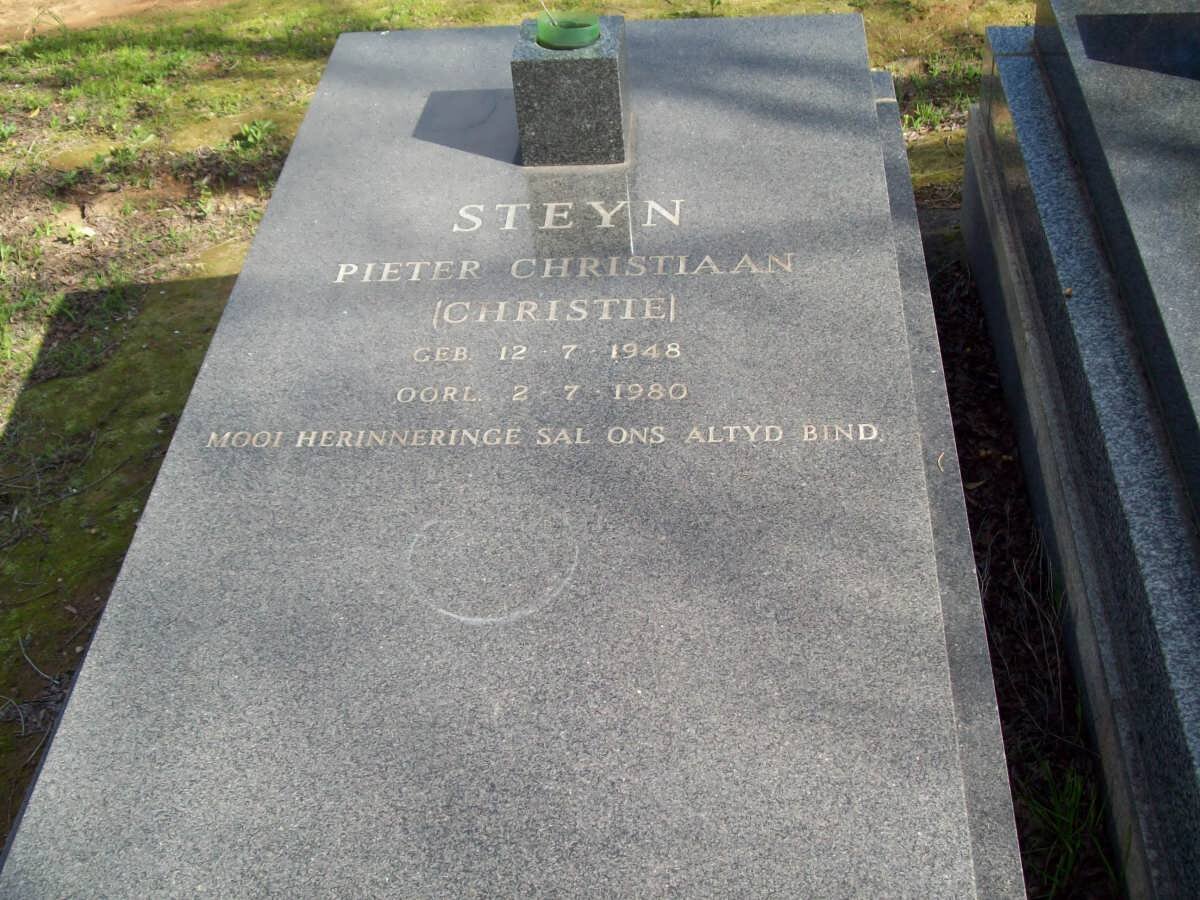 STEYN Pieter Christiaan 1948-1980