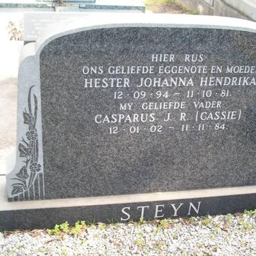 STEYN Casparus J.R. 1902-1984 &amp; Hester Hohanna Hendrika 1894-1981