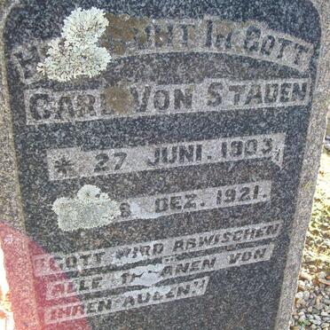 STADEN Heinrich, von 1863-1931 :: VON STADEN Carl 1903-1921 :: KLIEM Gretchen nee VON STADEN 1906-1992