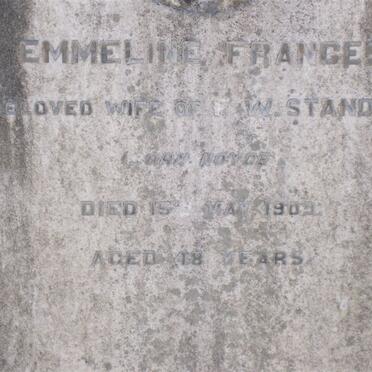 STANDEN Frederick Watt 1853-1939 &amp; Emmeline Frances -1909