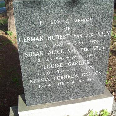 SPUY, van der :: GARLICK