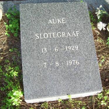 SLOTEGRAAF Auke 1929-1976