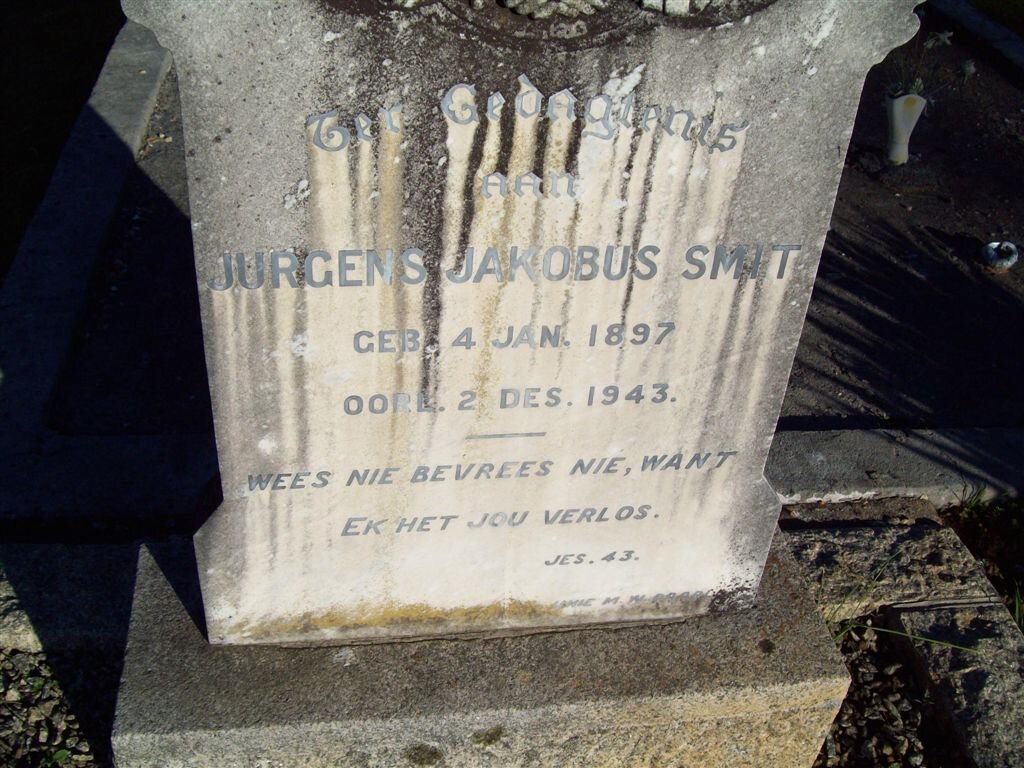 SMIT Jurgens Jakobus 1897-1943
