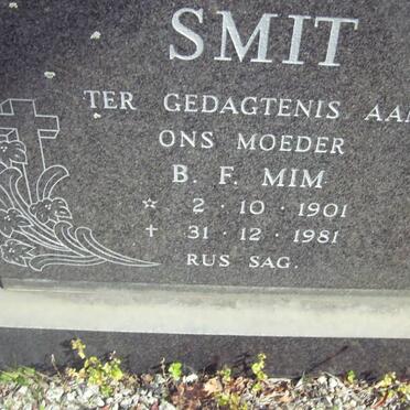 SMIT B.F. 1901-1981