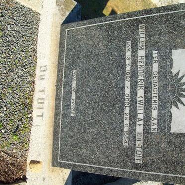 TOIT Willem Hendrik, du 1887-1954