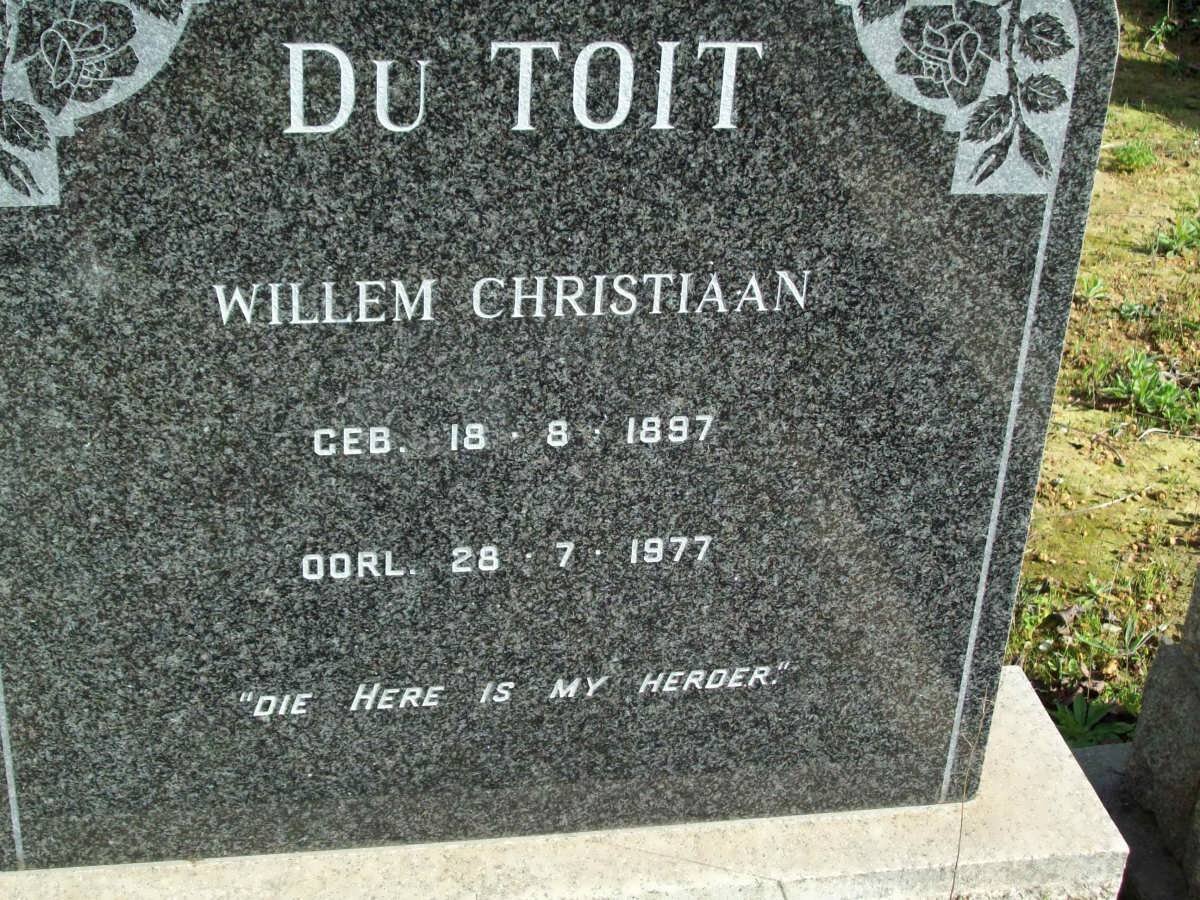 TOIT Willem Christiaan, du 1897-1977