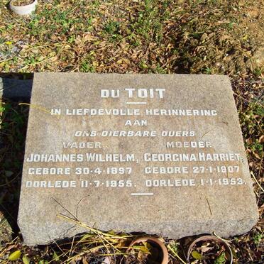 TOIT Johannes Wilhelm, du 1897-1955 &amp; Georgina Harriet 1907-1953