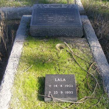 UYS Nicolaas Johannes 1889-1954 &amp; Sarah Jacomina RABIE 1891-1965 :: UYS Lala 1902-1992