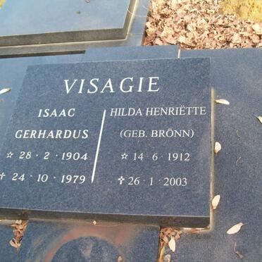 VISAGIE Isaac Gerhardus 1904-1979 &amp; Hilda Henriëtte BRöNN 1912-2003