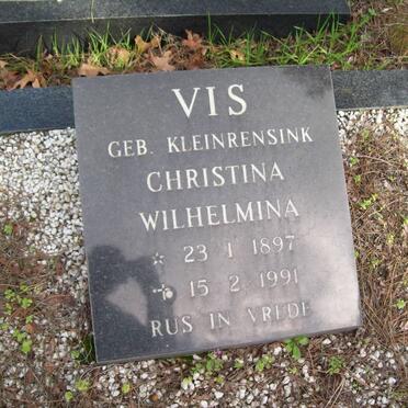 VIS Christina Wilhelmina nee KLEINRENSINK 1897-1991