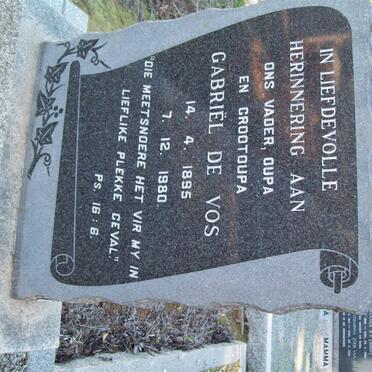 VOS Gabriel, de 1895-1980