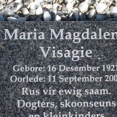 VISAGIE Marie Magdalena 1921-2006
