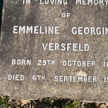 VERSFELD Emmeline Georgina 1873-1956